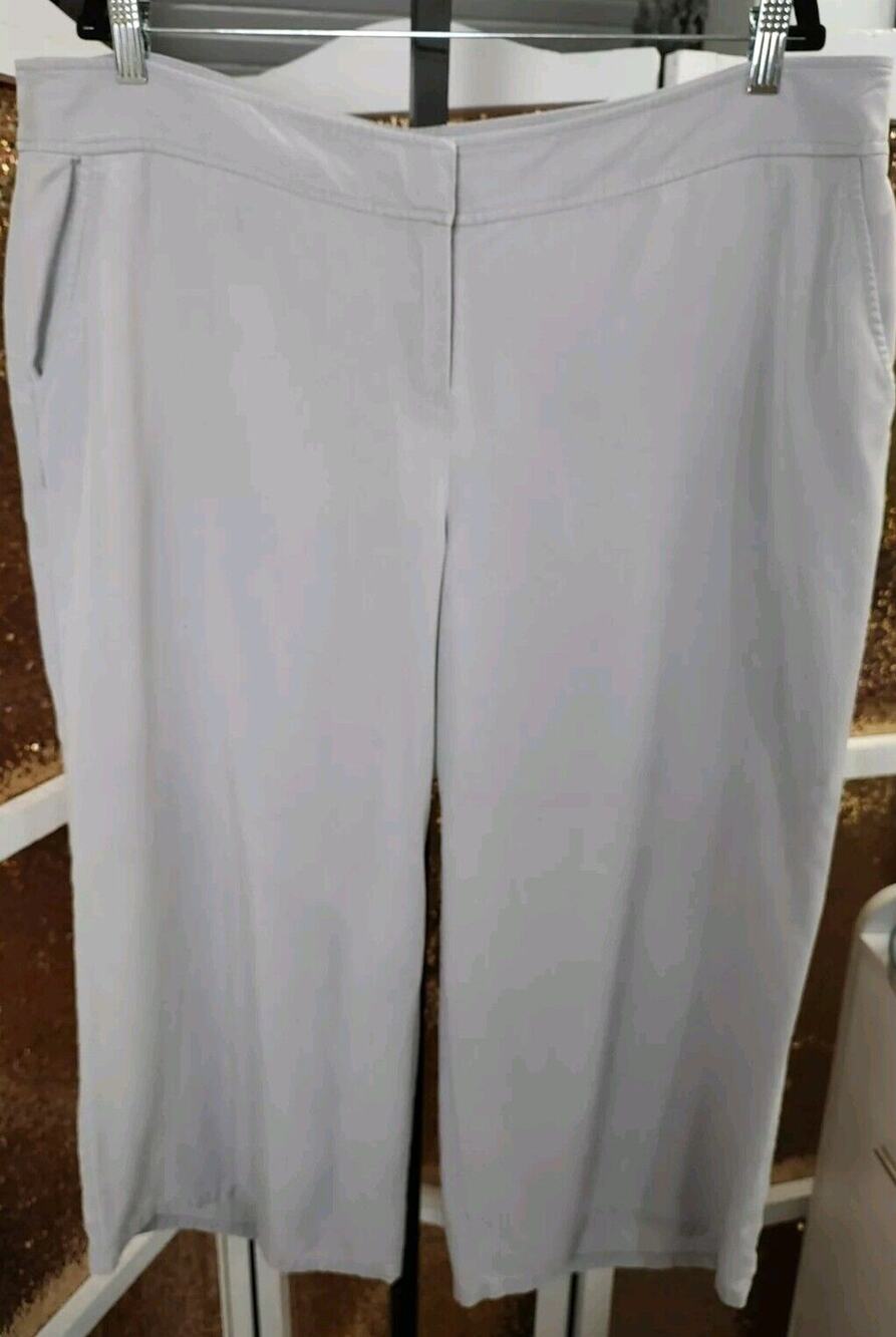 Eileen Fisher Graphic Cropped Dress Pant Pockets Size XL